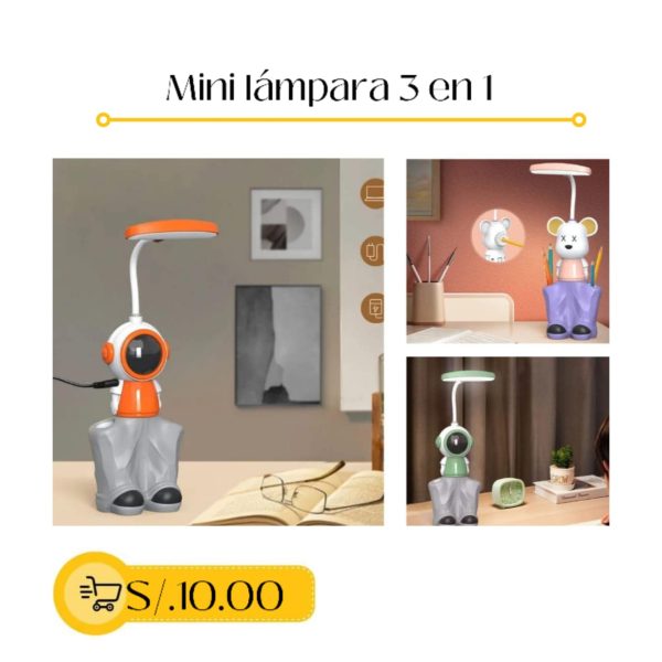 Mini lámpara 3 en 1