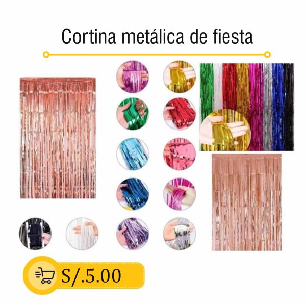 Cortina metálica de fiesta